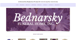 Desktop Screenshot of bednarskyfuneralhome.com